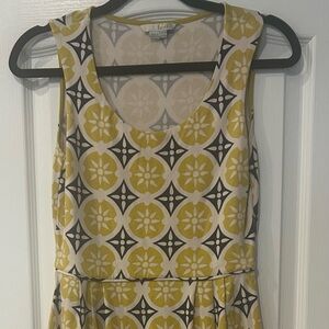 Boden Yellow/Black/Light Pink Dress